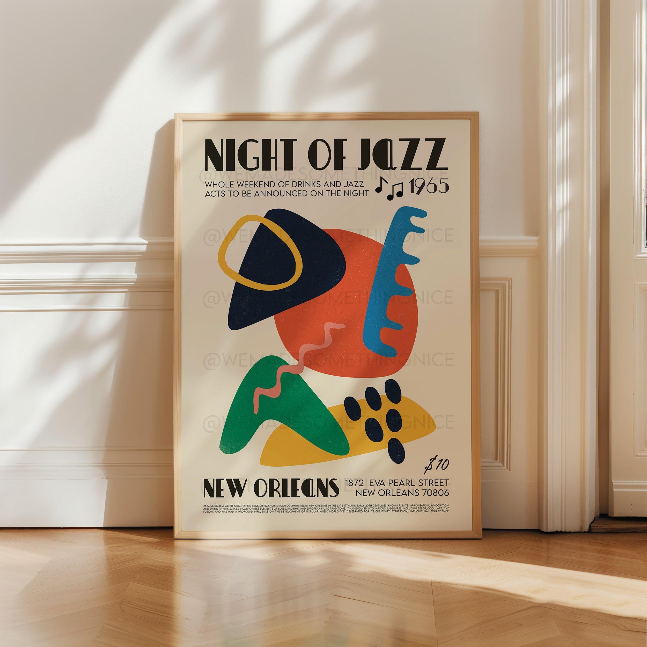 New Orleans Jazz Poster, Music Print, DJ, Music Poster, Kitchen ...