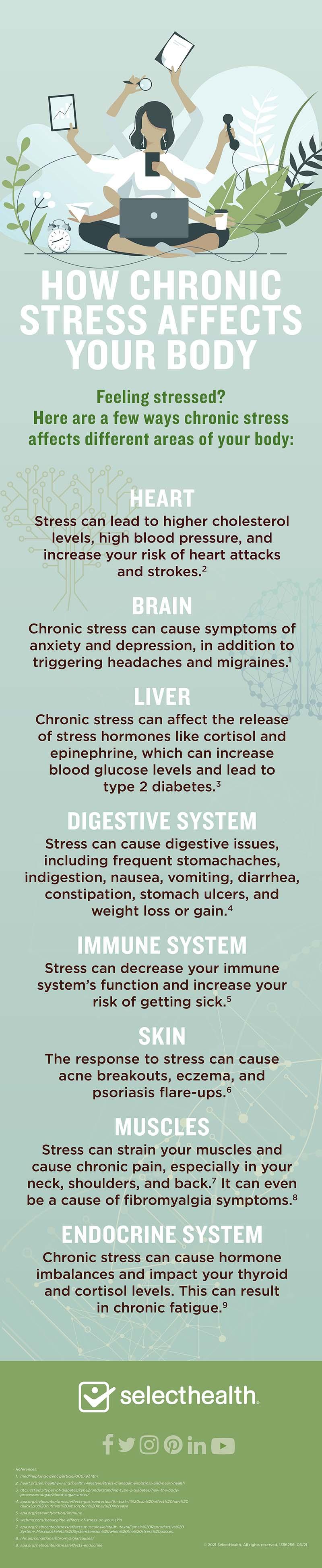 How Chronic Stress Affects Your Body (Infographic)