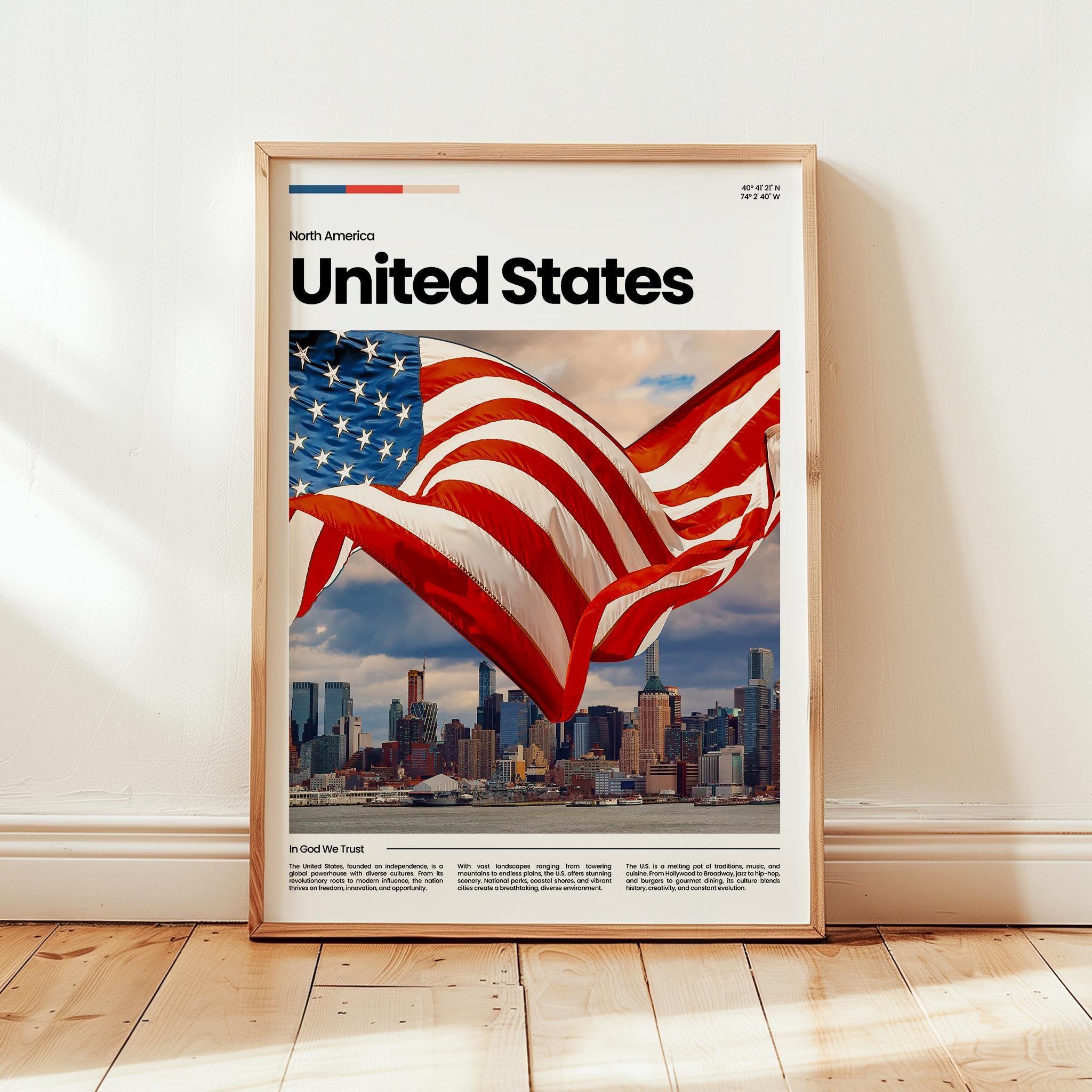 United States Poster, United States Print, United States Photo ...